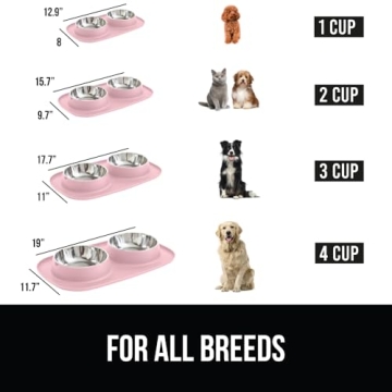 Versatile Waterproof Silicone Dog & Cat Bowls Set