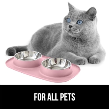 Versatile Waterproof Silicone Dog & Cat Bowls Set