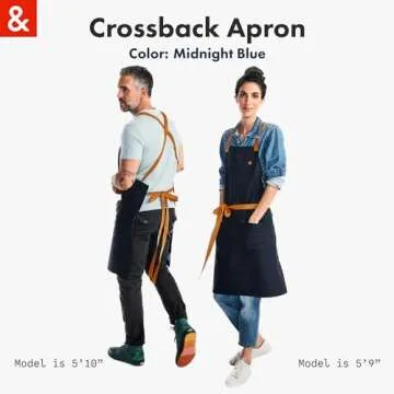 Stylish & Durable Crossback Chef Apron for Cooking