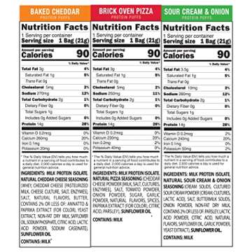 Shrewd Food Protein Puffs - High Protein, Low-Carb, Gluten-Free, Health Conscious Snacks, Keto Snacks, Non GMO, Soy-Free, Tree Nut Free, Peanut-Free, Never Fried - Variety, 0.74 Oz (Pack of 12)