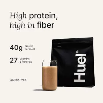 Huel Black Edition | Vanilla 40g Vegan Protein Powder | Nutritionally Complete Meal | 27 Vitamins an...