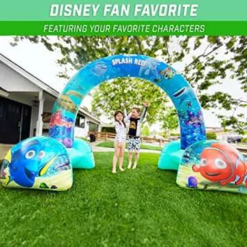 GoFloats Disney Inflatable Arch Sprinkler for Kids