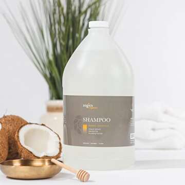 Zogics Organics Shampoo – Hydrating Shampoo for All Hair Types, 1 Gallon