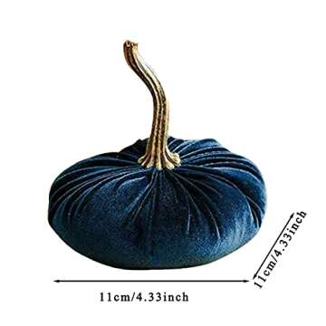 Elegant Handmade Velvet Pumpkins for Holiday Decor