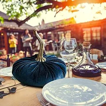 Elegant Handmade Velvet Pumpkins for Holiday Decor