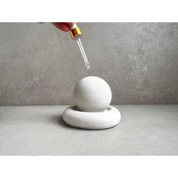 Concrete Essential Oil Diffuser, Aromatherapy Sphere, Passive Dome Diffuser, Cement Decor, Fragrance Air Freshener, Cement Diffuser Stone, Ball Ornament, Non-Electric Diffusing Stone