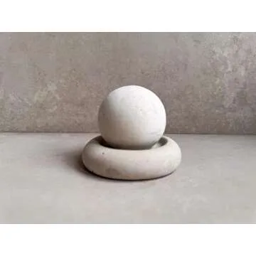 Concrete Essential Oil Diffuser, Aromatherapy Sphere, Passive Dome Diffuser, Cement Decor, Fragrance Air Freshener, Cement Diffuser Stone, Ball Ornament, Non-Electric Diffusing Stone