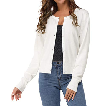 Newshows Women's 2025 Fashion Cardigan - Lightweight Button Down Shrug