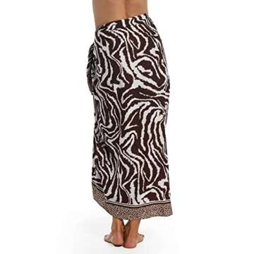 La Blanca Women's Pareo Wrap Swimsuit Cover Up - Fierce Lines