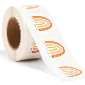 Happy Mail Stickers - Boho Rainbow Stickers for Small Business - 500 Stickers for Packaging & Shippi...