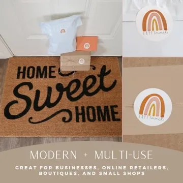 Happy Mail Stickers for Small Business Packaging - 500 Count