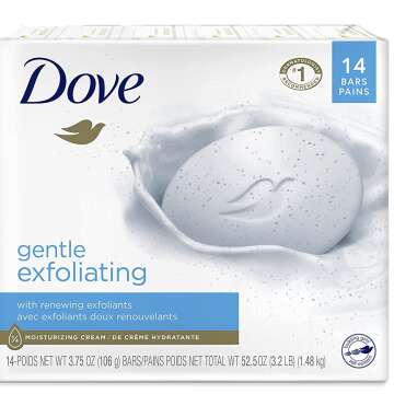 Dove Beauty Bar: Moisturizing and Gentle Exfoliation