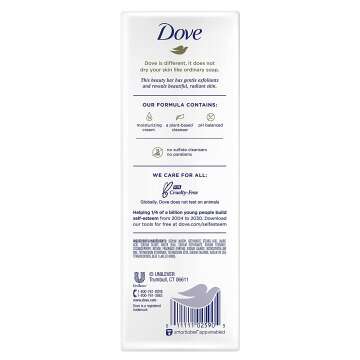 Dove Beauty Bar: Moisturizing and Gentle Exfoliation
