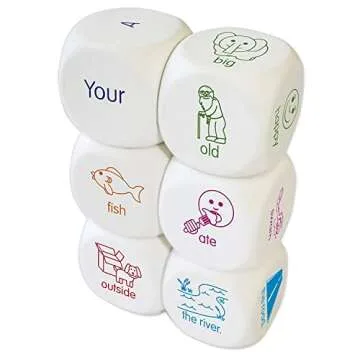 Junior Learning Sentence Dice - Fun Educational Tool for Kids