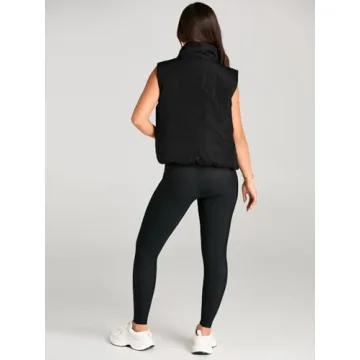 Chic AUTOMET Women's Winter Puffer Vest with Pockets