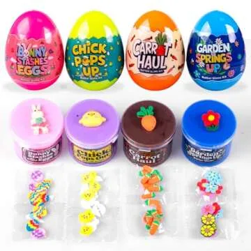Waybla Easter Basket Stuffers - Fun 4-Pack Slime Set