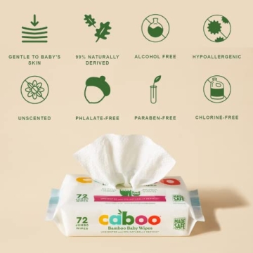 Buy Caboo Baby Wipes Eco-Friendly 216 Count for Sensitive Skin