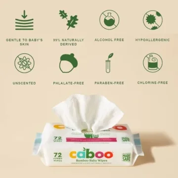 Buy Caboo Baby Wipes Eco-Friendly 216 Count for Sensitive Skin