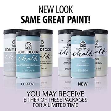 FolkArt Home Decor Chalk Furniture & Craft Paint - 32 oz Rich Black