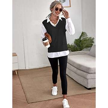 ELESOL Trendy Women's Knit Sweater Vest - Chic & Versatile