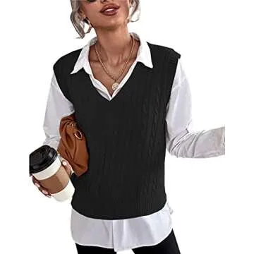 ELESOL Trendy Women's Knit Sweater Vest - Chic & Versatile