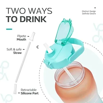 Venture Pal 64oz Motivational Water Bottle for Hydration