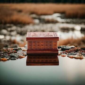 Vxacen Rustic Puzzle Box, Wooden Brain Teaser Puzzles, Escape Room in a Box with Hidden Compartment, Japanese Puzzle Box, Puzzle Gift Box, 5.5 x 3.7 x 2.8 inches