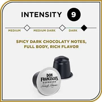 Don Francisco's Clasico Espresso Pods: 40 Recyclable Aluminum Capsules, Intensity 9 Dark Roast, Compatible with Nespresso Original Line Machines - Bold Cuban-Style with Spicy Chocolate Notes