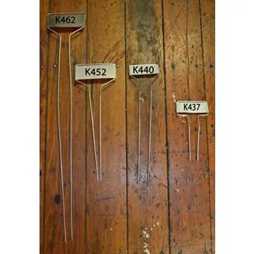 Bosmere Small-Faced Zinc Metal Plant Marker with Carbon Pencil, 5" High (Pack of 20)