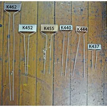 Bosmere Small-Faced Zinc Metal Plant Marker with Carbon Pencil, 5" High (Pack of 20)