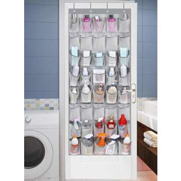 KIMBORA 40 Pocket Over the Door Organizer for Home