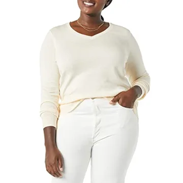 Classic Lightweight V-Neck Sweater for Women | Amazon Essentials