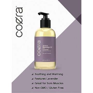 Coera Arnica Massage Oil with Lavender | Natural Muscle Relief