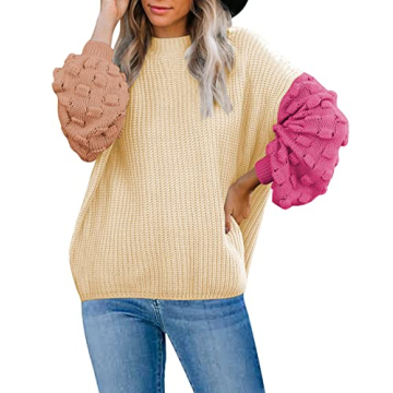 Sovoyontee Cozy Oversized Knitted Sweater for Women