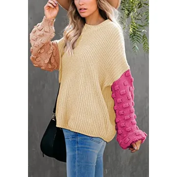 Sovoyontee Cozy Oversized Knitted Sweater for Women