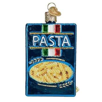 Old World Christmas Box of Pasta Glass Hanging Ornament