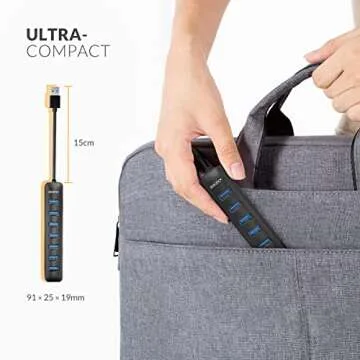 iDsonix 7 Port USB Hub 3.0 - Expand Your Connectivity!