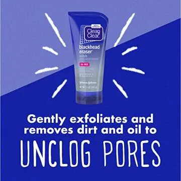 Clean & Clear Blackhead Eraser Scrub for Clear Skin 5 oz