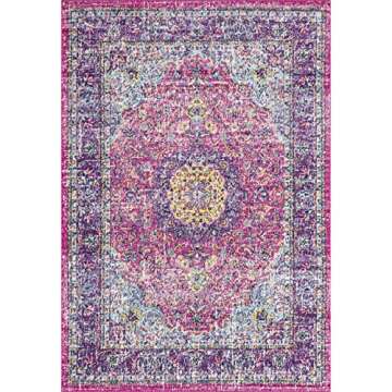 NuLoom Paisley Verona Vintage Area Rug, 4x6, Pink