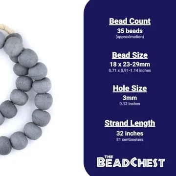 Jumbo Recycled Glass Beads for Unique Crafting Ideas