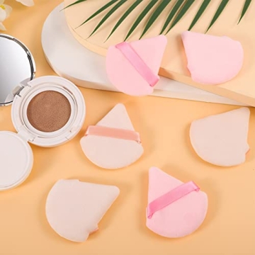 Pimoys Triangle Makeup Sponge Set - 6 Soft Powder Puffs