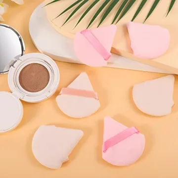 Pimoys Triangle Makeup Sponge Set - 6 Soft Powder Puffs