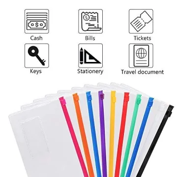 EOOUT 24 pcs Poly Zip Envelopes - Colorful and Durable