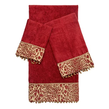 Austin Horn Classics Safari 3-Piece Towel Set - Luxurious Jacquard Cotton Bath Towels