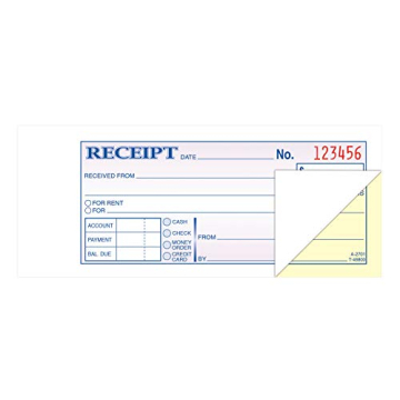 Adams Carbonless Receipt Book - 50 Sets, 2-Part