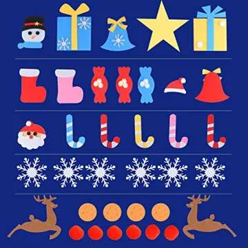 HOTCOK Felt Christmas Tree,3.7ft DIY Christmas Tree with LED Lights 36pcs Detachable Ornaments,Wall Hanging Xmas Gifts Decorations for Kids