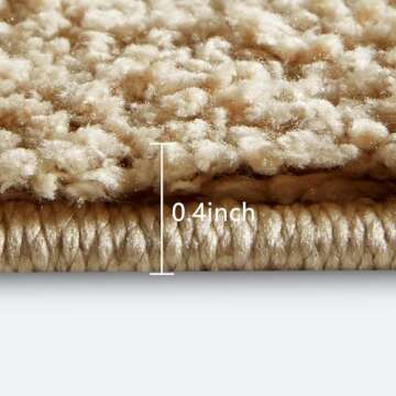 Ouyattle Cute Ghost Shaped Halloween Bath Mat Boho Vintage Floral Funky Halloween Bath Mat for Bathr...