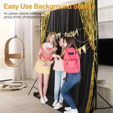 EMART Photo Backdrop Stand Kit for Easy Setup and Use