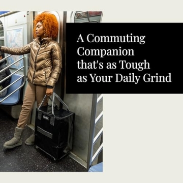 HULKEN Medium Black Rolling Grocery Bag on Wheels