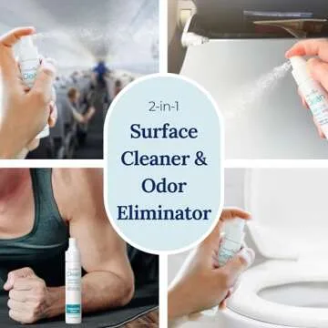 PlaneAire Clean | Travel Size Surface Cleaner and Air Freshener | All Purpose Cleaning Spray | Natural Odor Eliminator | Travel Cleaning Supplies | Room Spray | On the Go Essentials